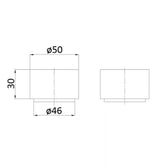Tana Wall Top Assemblies Brushed Nickel